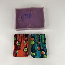 Vintage Hallmark Plastic Coated Playing Cards Double Deck with Case picture