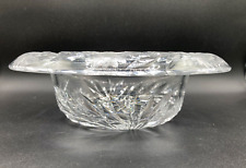 Antique ABP Pairpoint Cut Glass Rolled Edge Bishops Hat Bowl Wickham Daisy picture