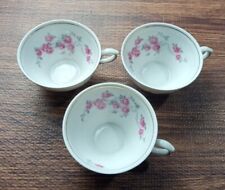 Winterling Schwarzenbach Tea Cups Roses Bavaria Germany Vintage set of 3 picture