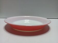 Vintage 909 Coral 9-inch Pyrex Ovenware Pie Plate Dish Pan picture
