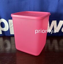 Tupperware Basic Bright Square Tall 7.5 Cup / 1.8 L Container in Pink New picture