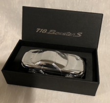 PORSCHE DESIGN GIFTED BILLET ALUMINUM PAPERWEIGHT 1:43 SCALE 718 BOXSTER S. NIB. picture