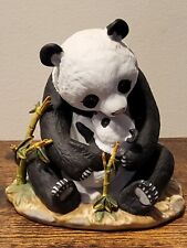 Homco Masterpiece 1988 Porcelain Panda Bear Artist Signed sculpture picture
