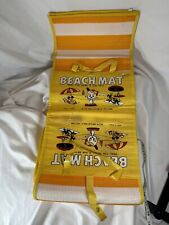 Vintage Looney Tunes Beach Mat With Inflatable Pillow 66”x 34” Vintage Korea picture