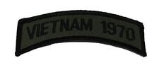 VIETNAM 1970 VETERAN TAB OD OLIVE DRAB TOP ROCKER PATCH SOUTH EAST ASIA picture