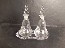 Vintage Imperial Glass Candlewick 5 Piece Elegant Shape Cruet Set picture