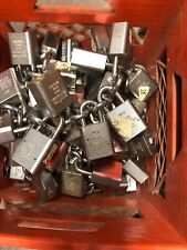 •	Medeco Padlocks 5-52 Metro  13 locks with 1 key picture