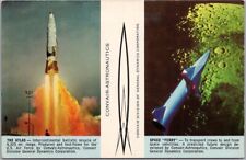 Vintage CONVAIR ASTRONAUTICS Advertising Postcard Atlas Rocket / 