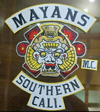 Mayans Southern Cali MC 35 cm iron on embroidered set picture