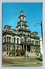 Zanesville OH-Ohio, Muskingum County Courthouse, Antique Vintage Postcard picture