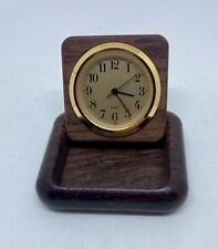 Mini Rose Wood Case Clock 2 1/4