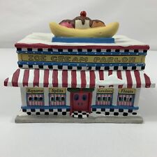 VTG 1998 Retired Lemax Jukebox Junction Lighted Ice Cream Parlor Figurine 85295 picture