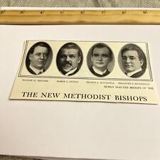 Antique 1912 Clipping: New Methodist Bishops - Homer Stuntz Theodore Henderson picture