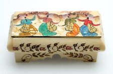 Vintage Miniature Turkish Ottoman Hand Painted Box 3x1.5in picture