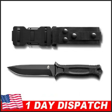 Gerber Gear - Fixed Blade Tactical Knife for Survival Gear - Black. Plain Edge. picture
