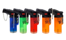 Elite Brands USA Mini Torch Butane Gas Refillable Lighters Bulk Pack of 5 picture