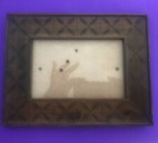 Boho Carved Wood Picture Frame 6.5 x 8.5 for 3.5 x 5.5  Photo SALE picture