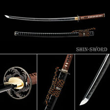 Kobuse Japanese Clay Tempered Folded Steel Samurai Katana Sword Razor Sharp Top picture