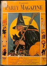 VINTAGE HALLOWEEN  ‘DENNISON’S PARTY MAGAZINE’ - HARDCOVER EX-LIBRARY EDITION picture