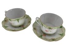 Lot of 2 Antique Vintage Carl Tielsch   Cup and Saucer Germany picture