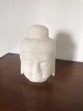 8” Stone Buddha Head Blessings Of The Divine.  Marble Or Alibaster picture