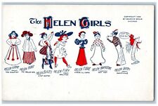 Portland Oregon OR Postcard The Helen Girls Helen Hunt Actress 1914 Antique picture