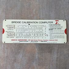 Endevco Bridge Calibration Computer Slide Rule Calculator 1964 Vintage USA picture