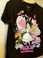 NWOT Disney Alice In Wonderland T-Shirt,  Women's Medium, Black picture