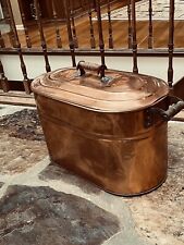 Antique Copper Boiler With Lid picture