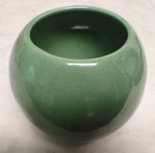 Vintage Haeger Round Vase Planter Art Pottery Green 4