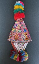 Antique Q’ero Peruvian Ceremonial Shaman Chullo Hat Andean Textile #4 *More fine picture