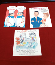 3 - Vintage Father's Day Greeting Cards 
