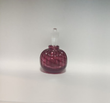 Vintage Cranberry Art Glass Perfume Bottle w/ Stopper picture