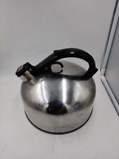 Vintage Revere Ware 3 Qt. Tea Pot Kettle Whistling Copper Bottom USA Rome NY picture