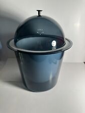 Vtg MCM ICE BUCKET Acrylic Lucite Smoke Gray Dome SPACE Age NICE picture
