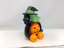 Vintage Fun World Plastic Halloween Witch Rolling Toy picture