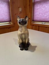 Harvey Knox Global Art Ceramic Siamese Cat Kitten Sitting Figurine Japan 7