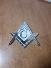 Freemason Masonic Car Emblem Metal 2 1/4