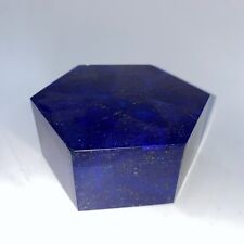 Hexagonal Lapis Lazuli Box Natural Color Hand Carved Crystal Stone 10-cm picture