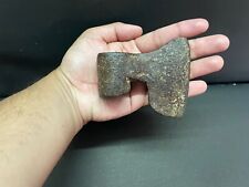 Old Vintage Hand Forged Rustic Iron Axe Hatchet / Axe Head Wood Cutter Tool B6 picture