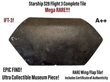 SpaceX Starship S28 Flight 3 MEGA RARE Whole Complete Wing Flap Heat Tile IFT-3 picture