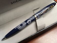 Sheaffer 100 Gloss Blue Pattern Ballpoint Pen  picture