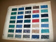1957 1958 1959 Mercury & Lincoln + 1960 Mercury car upholstery sample set-used picture