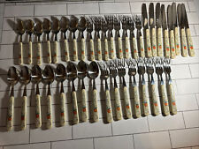 International Stoneware MARMALADE GEESE / APPLE Knives / Spoons / Forks (40) picture