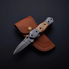 CUSTOM HANDMADE DAMASCUS STEEL BUSHCRAFT SURVIVAL CAMPING OUTDOOR HUNTING KNIFE picture