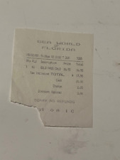 Vintage 1989 Sea World of Florida Child Gold Pass Paper Receipt picture