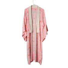 VINTAGE Kimono in washed neon pink Floral picture