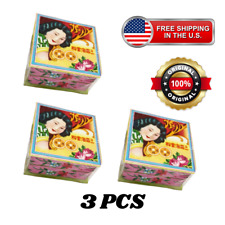 3 PCS Face Powder Pink TRADITIONAL CHINESE SAM FONG HOI TONG PRESSED POWDER picture