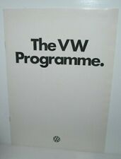 1974 Volkswagen VW Programme sales brochure, ORIGINAL showroom material picture