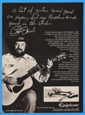 1978 Epiphone Acoustic Guitar Charlie Daniels Photo Norlin Products Print Ad picture